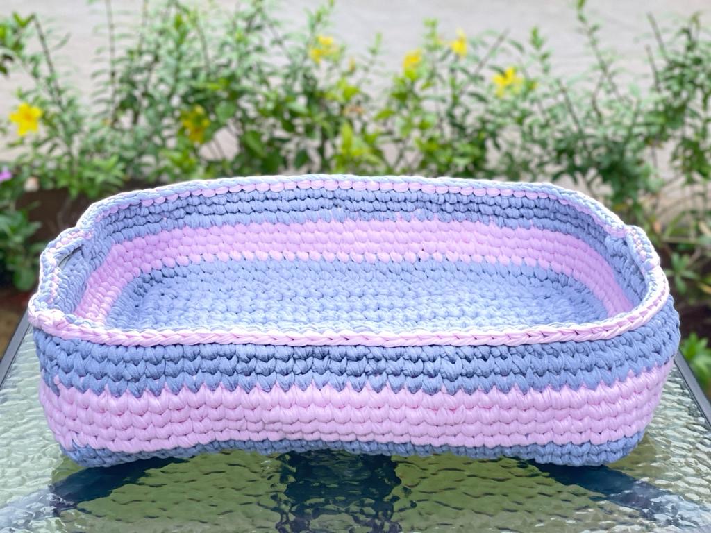 Pink Purple Storage Basket