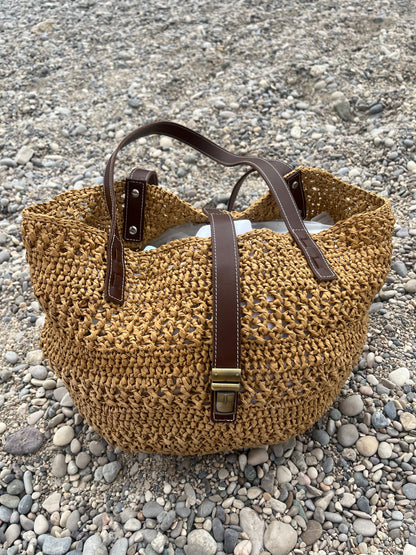 Beach Raffia Tote